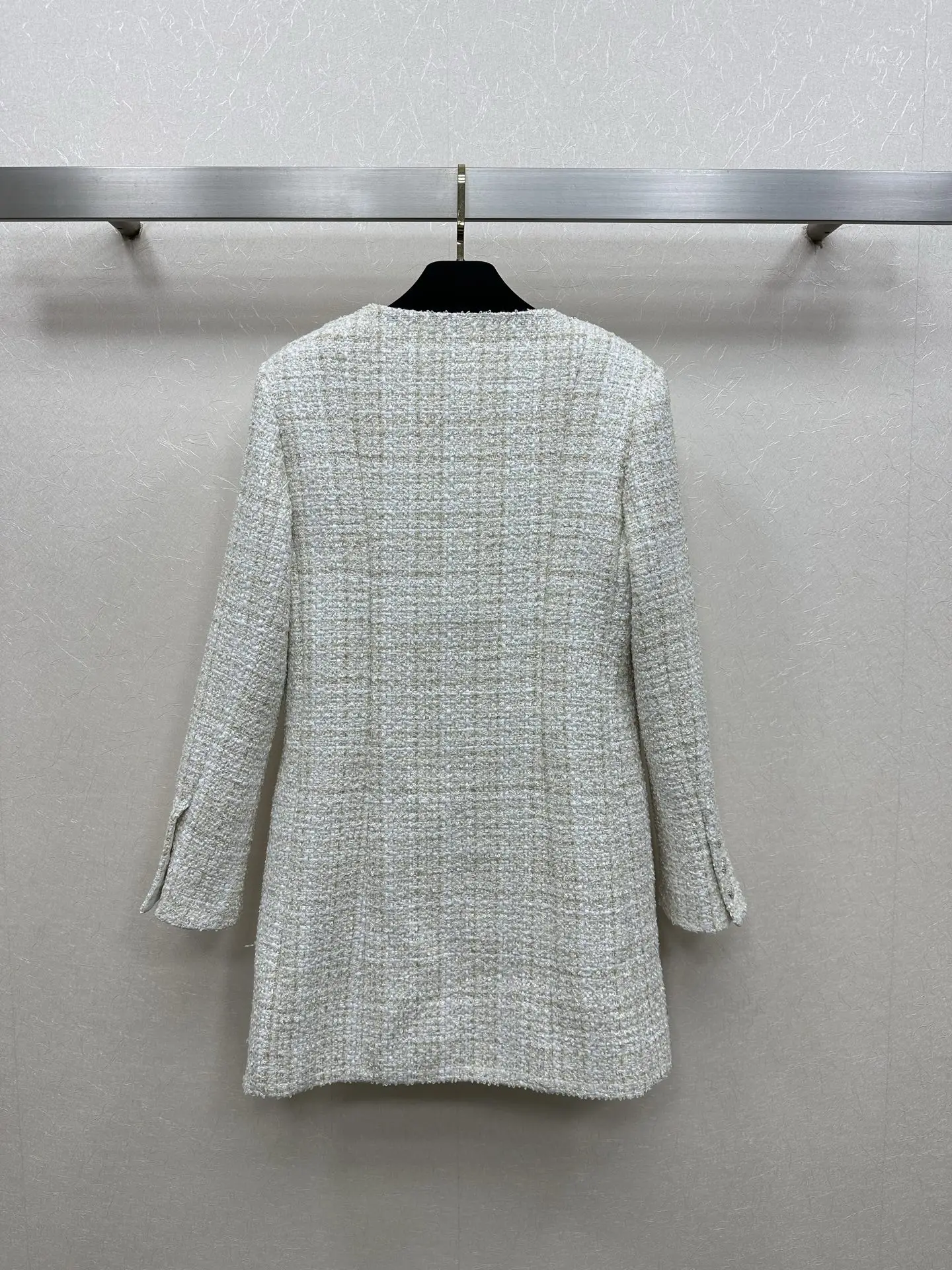 

Высококачественная осенне-зимняя женская повседневная модная однотонная длинная куртка с круглым вырезом и карманами на пуговицах J052Q