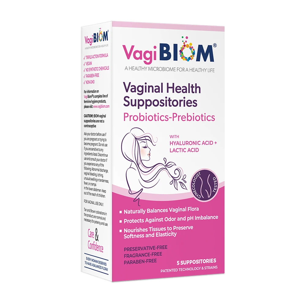 Vaginal Probiotic Suppository for intimate health, Lactobacillus  Probiotics+Hyaluronic acid+ Prebiotics without preservatives