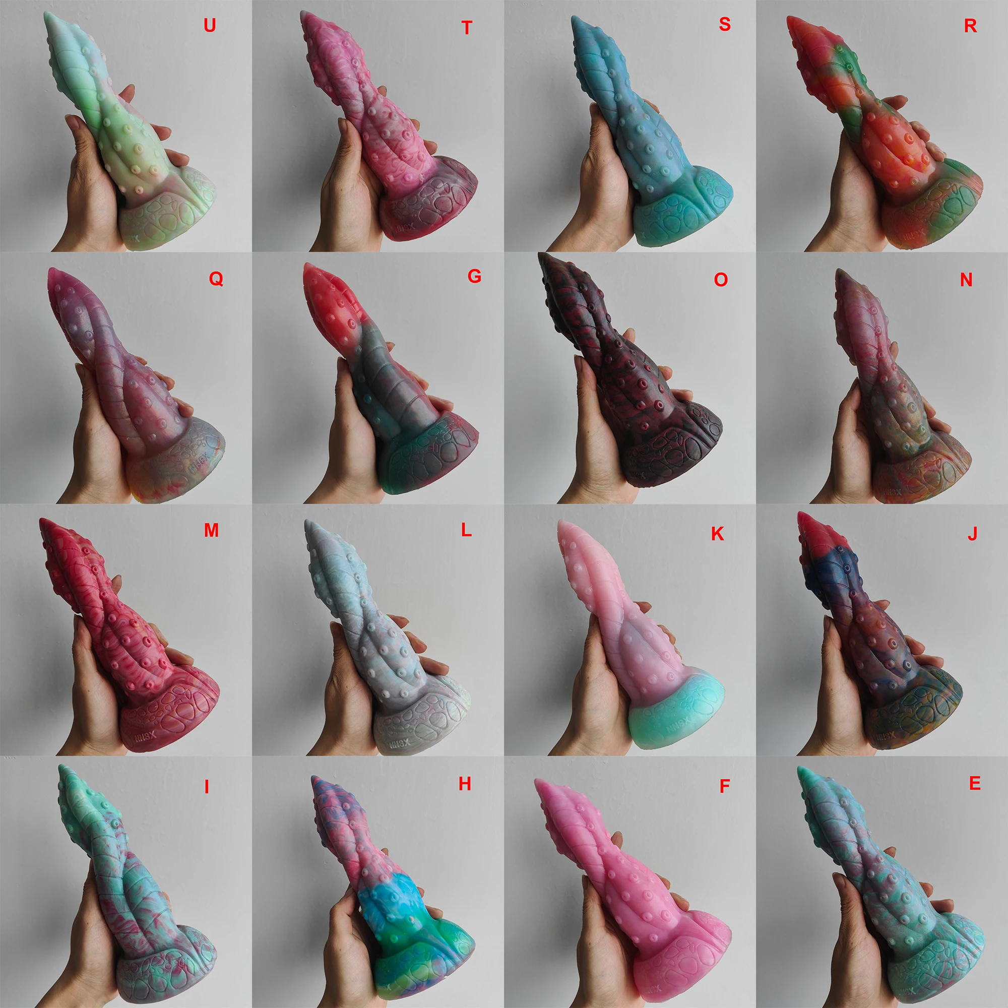 FAAK Limited Edition Butt Plug Twist Octopus Leg Design dildo Slilicone Anal Sex Toys With Suction Diy Color Erotic Products