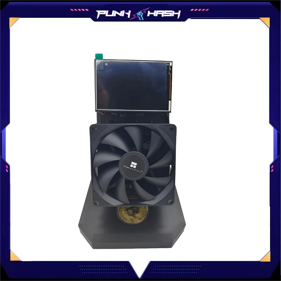 NerdQAXE++ 4.8T Overclocked Version Dual-Fan NerdQAXE++ Rev6.1 6T Solo Lotto Machine with SHA256 Algorithm and 4XBM1370 80W