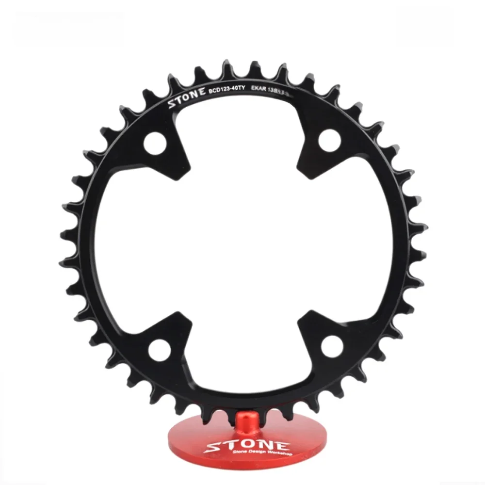 AliExpress SILVEROCK Stone Bike Chainring BCD123 38T - 50T Circle Chain Ring 4 Arm Narrow Wide Teeth for CP Ekar C13 13 Speed Gravel Chainwheel
