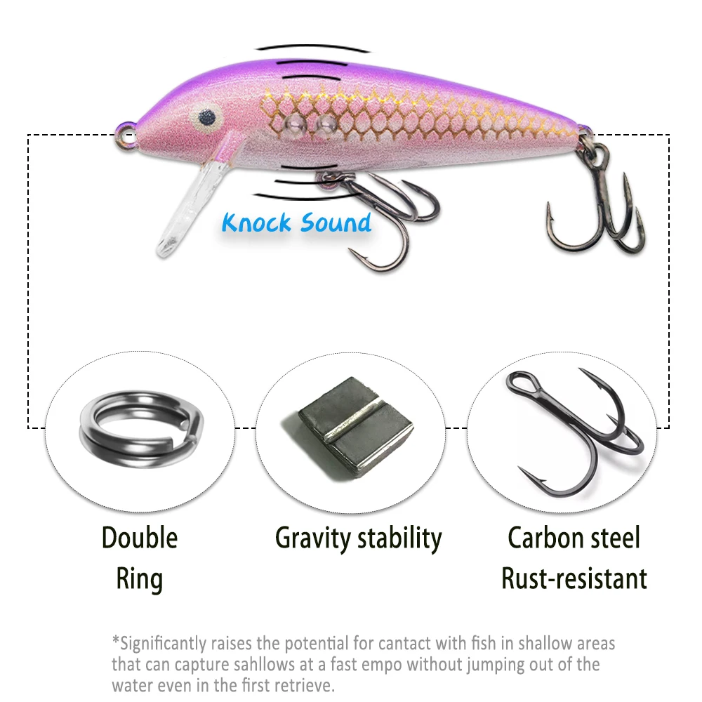 FishBites غرق تويتش شاد أسماك الصيد إغراء 70 مللي متر 7.5 جرام تمايل الطعم الثابت ل باس بايك سمك السلمون المرقط المياه المالحة المياه العذبة #4