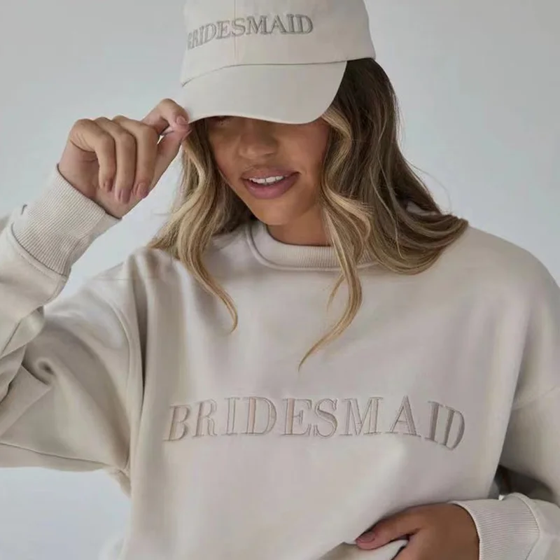 Embroidered Wifey Sweatshirt and Hat Set, Personal Custom Name and Date, Bridesmaid Gift, Wedding Gift, 3Pcs