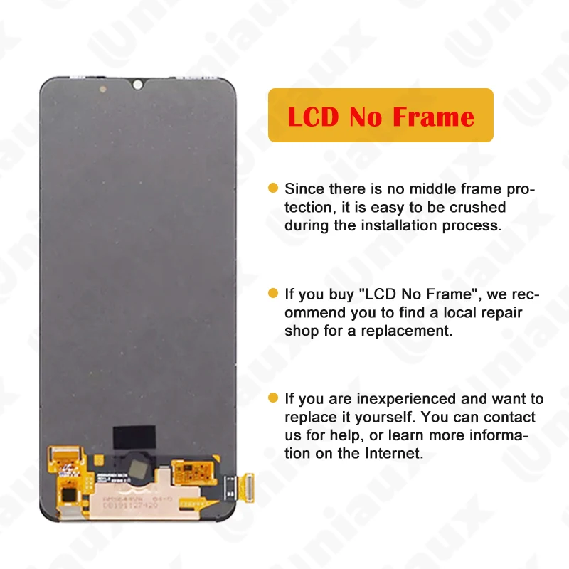 Imagem -03 - Original Amamoled Original para Oppo Reno Cph2043 Lcd Screen Display Toque Digitador Assembléia para Oppo Reno3 4g 5g Lcd com Quadro 6.4