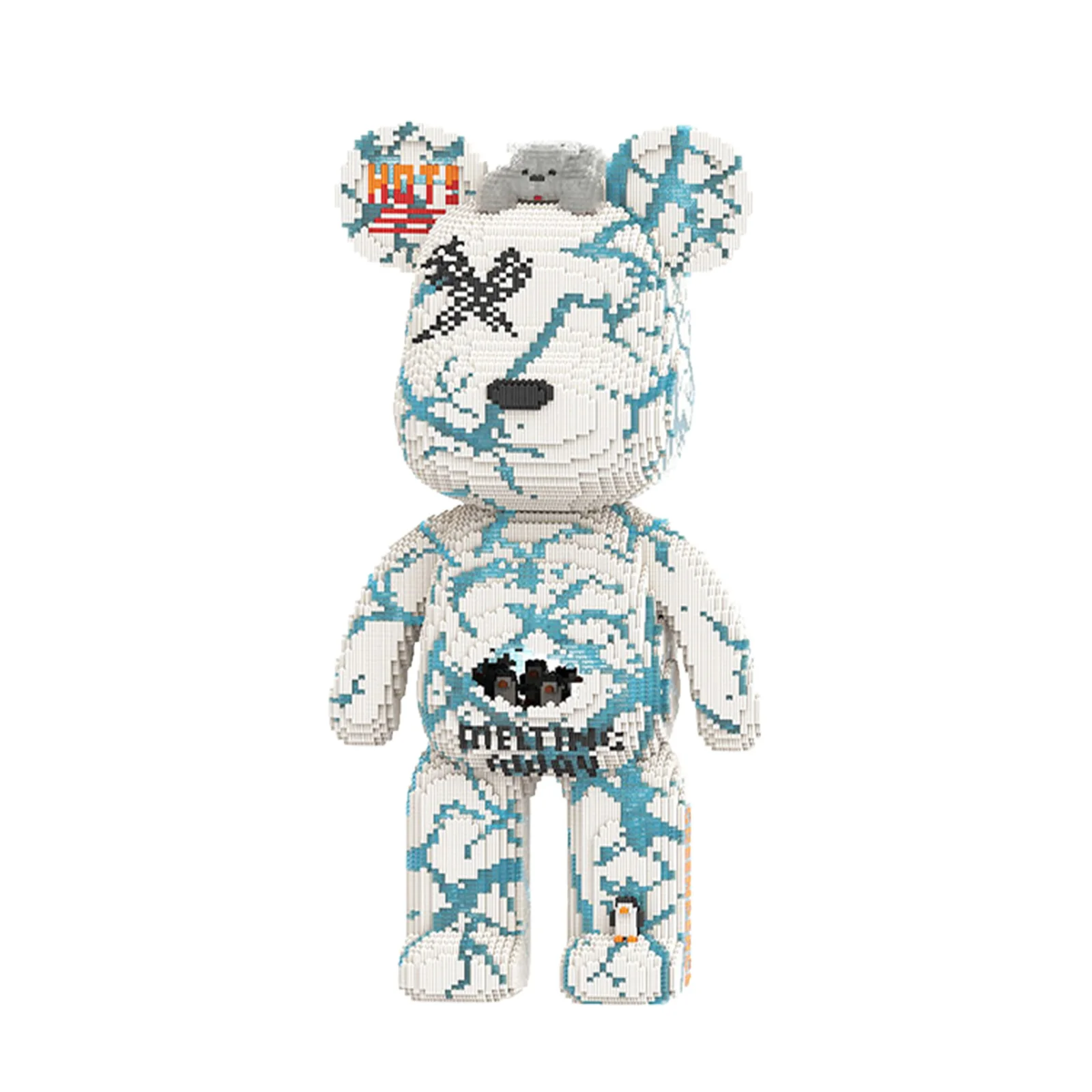 

Набор строительных блоков Glacier Light Bear — 22,550 шт. Декор в стиле океана со светодиодной подсветкой | Высота 80 см