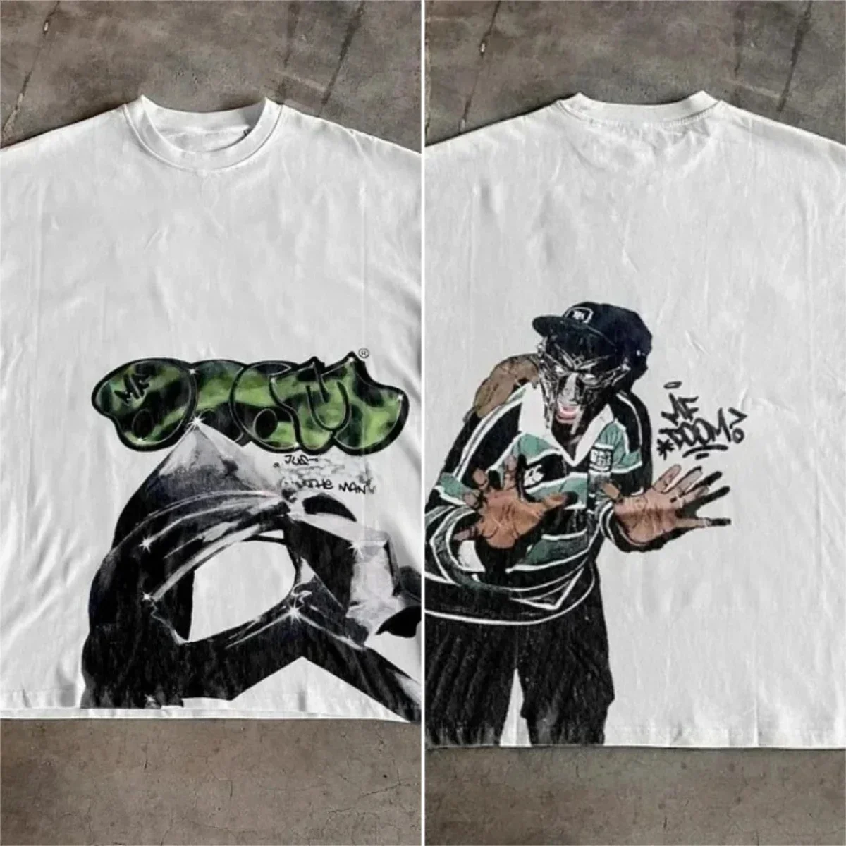 Sopula Vintage le plus illume méchant Mf Doom graphique décontracté rue basket-ball T-Shirt Harajuku surdimensionné T-Shirt graphique t-shirts