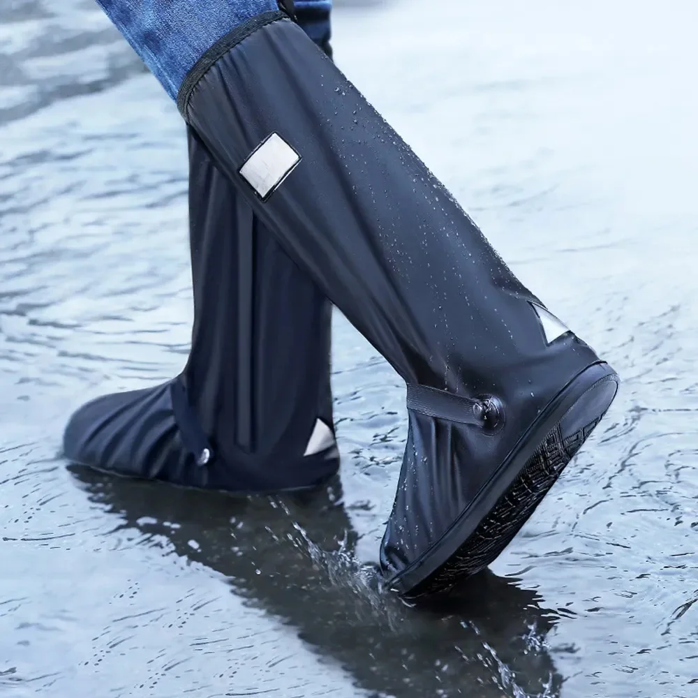 AliExpress DUTRIEUX Waterproof Reusable Motorcycle Cycling Shoe Covers for Rain Boots Overshoes Outdoor Tourist Anti-slip Shoes Protector Cover