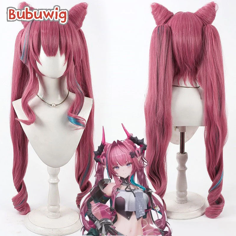 

Bubuwig Synthetic Hair Yvonne Cosplay Wigs Game Arknights: Endfield Yvonne 100cm Long Mixed Color Ponytail Wig Heat Resistant