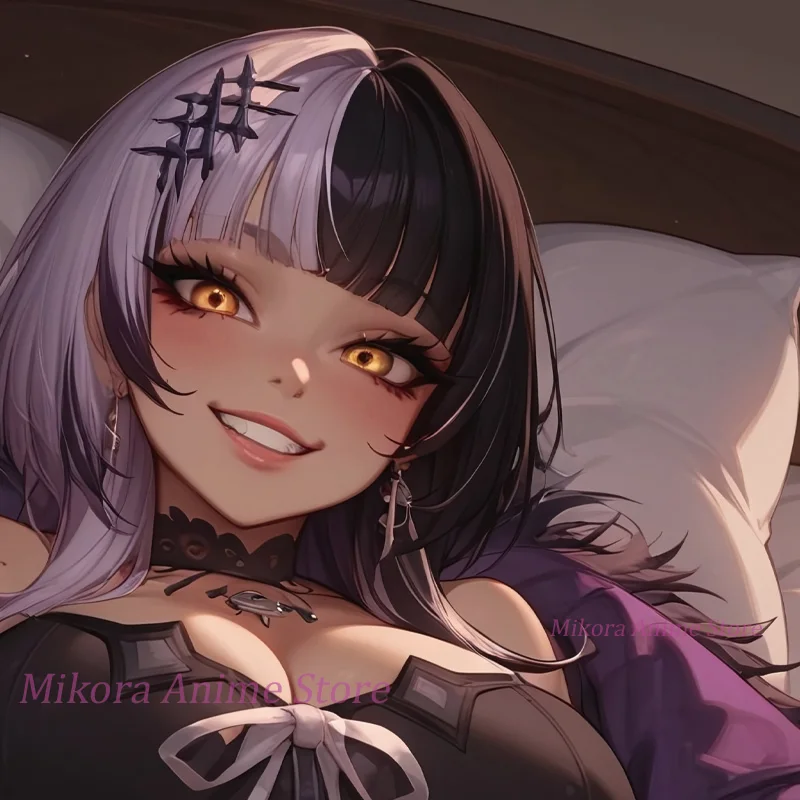 Dakimakura Futa shiori novella Vtuber أنيمي غطاء وسادة للجسم مزدوج الوجهين طباعة الحياة حجم المخدة هدية