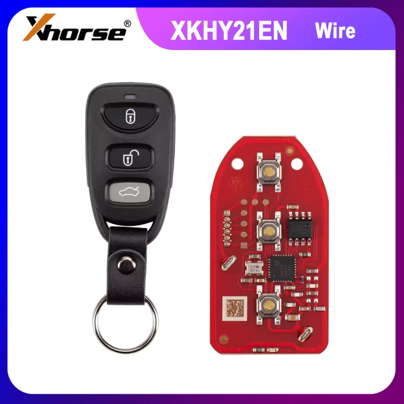

1/2/5PCS Xhorse XKHY01EN XKHY21EN Wire Remote Key for Hyundai 3+1 Buttons English Version