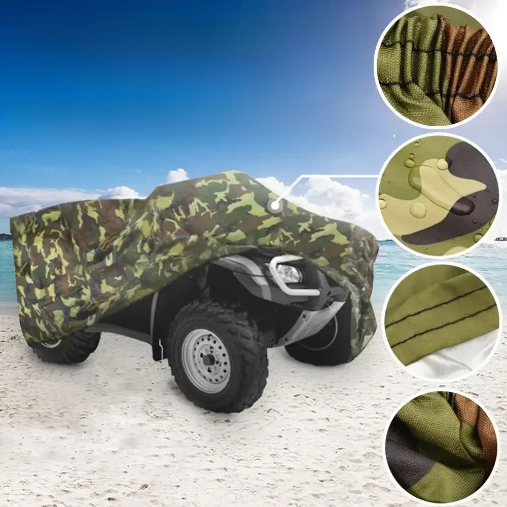 AliExpress NONE Waterproof Biker Cover 190T Camouflage Waterproof Motorcycle Cover Quad ATV Vehicle Scooter Motorbike Cover Bicycle Case Tent