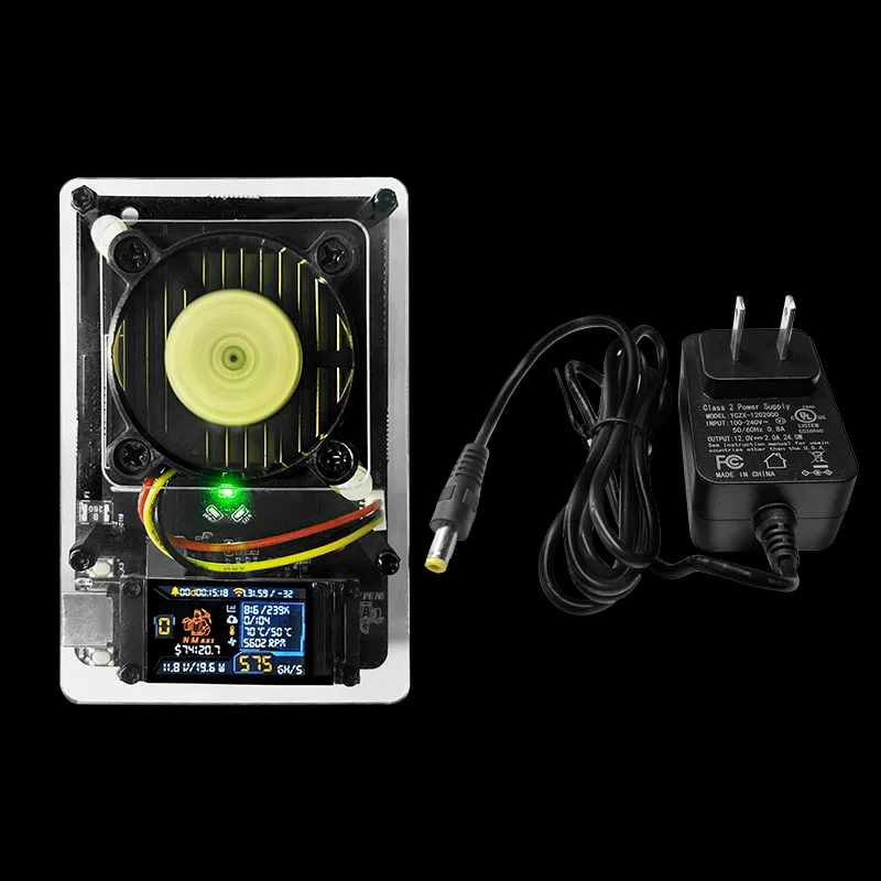 NEW Bitaxe NMAxe Bitcoins Miner Official Ultra BM1366 ASIC Chip Solo Lottery Miner 500GH/S Fully Open-source Home Use with Displ