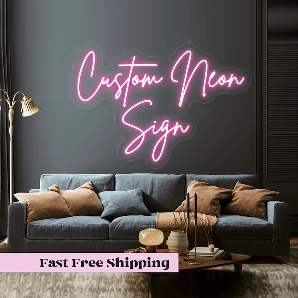 

Custom Led Neon Signs Can Private Indoor Outdoor Neon For Wedding Decoration Business Logo Bar Neon Lights DIY Japanese Anime