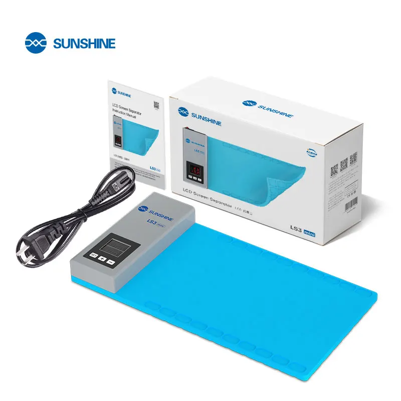 Portable LCD Screen Remover SUNSHINE LS3 Mini Heating Stage Separator Pad Mobile Repair Separation Tablet LCD Dismantling Tools