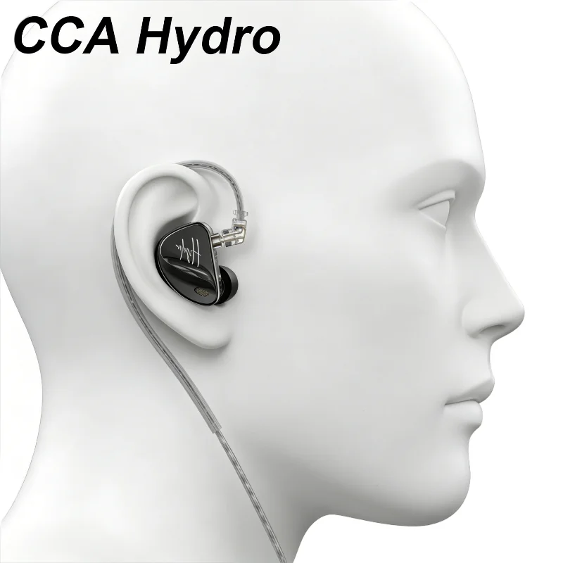 CCA Hydro 2DD+8BA Best HiFi In-Ear Wired Earphones Monitor Earbuds Headphone with Detachable Upgrade Cable Mic