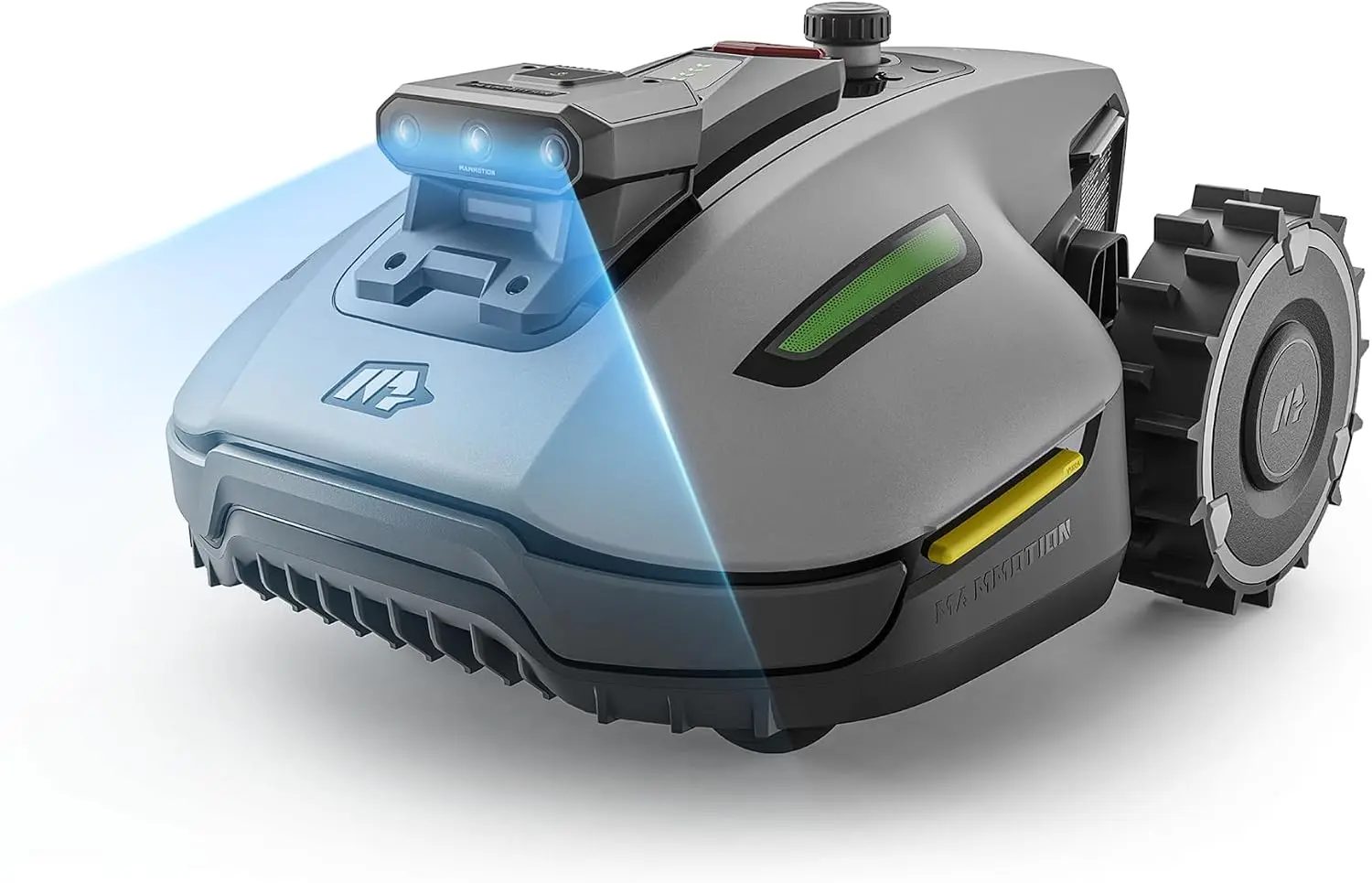 100% BEST SELLING WITH Warranty YUKAS mini 2 500 Robotic Lawnmower without Perimeter Wire | DropMow, for Lawns up to 5,382 M2, Tri-Cam AI Vision