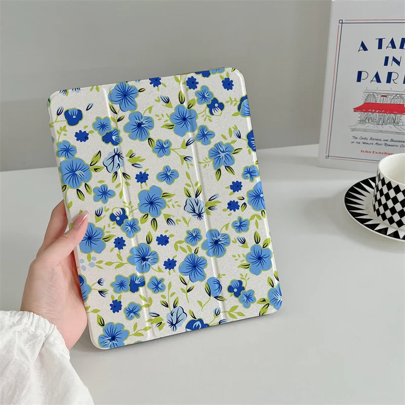 

Stylish full-screen flower Apple Tablet cover for iPad Air 3 10.2 10.5 11-inch Air5 4 10.9 iPad 5 6 7 8 9 Gen 9.7 mini 5 6 Cover