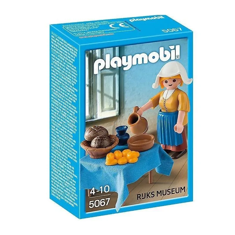 PLAYMOBIL LA MILKMAID by JOHANNES VERMEER, 5067 reference, original, toys, boys, girls, gifts, collector, figures, dolls, shop, with box, new, man, woman, official license, clicks