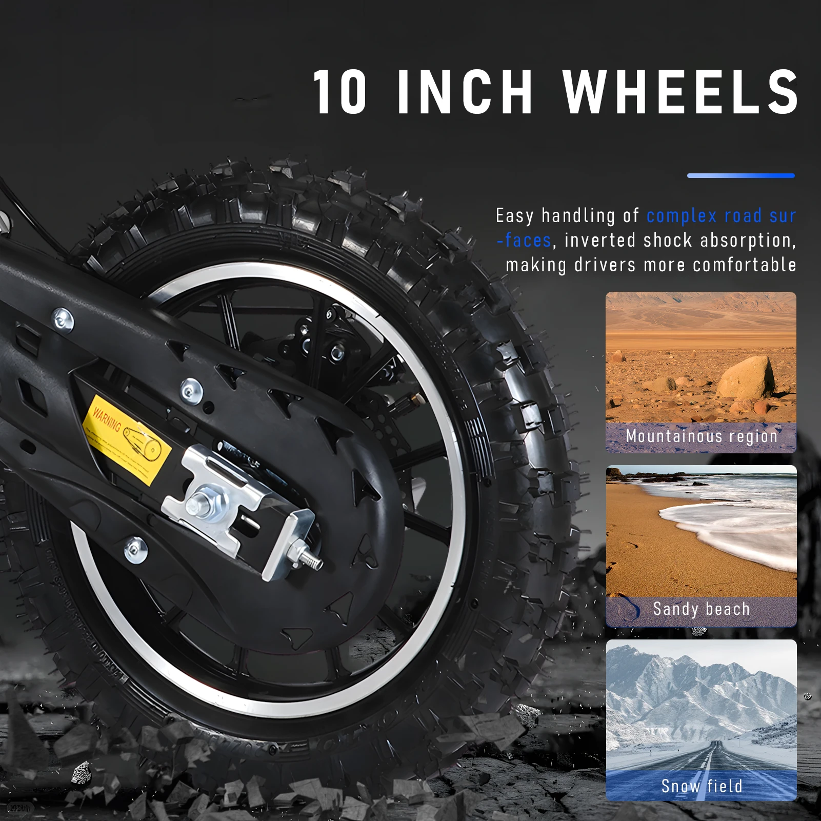 49cc 2-Stroke Kid Dirt Bike, Gas Power Motocross, Mountain Off Road Motorcycle, Pocket Motorbike with 10 Inches Wheels, 25MPH