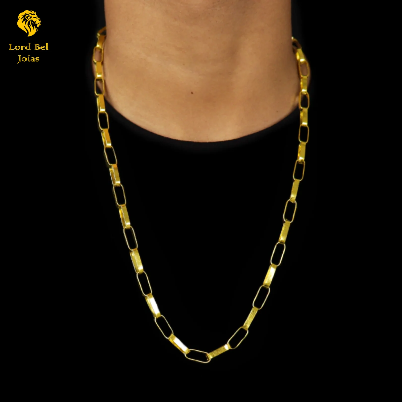 7mm Nordic Gold Tijolinho Chain Eternal Shine Ancient Coin Cord | Lord Bel Jewelry 18K Brazil