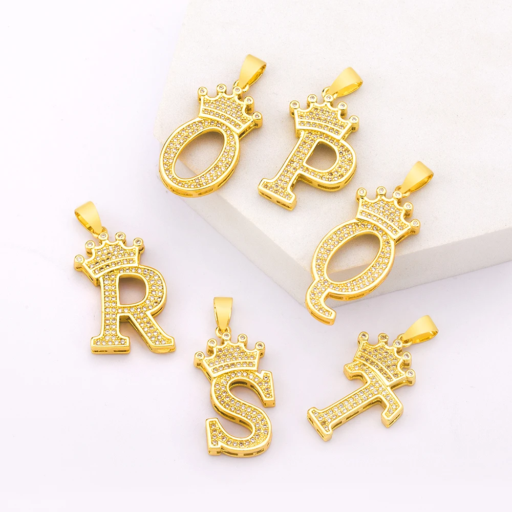 Multi-Choose A-Z Initial 26 Letters Pendant DIY Necklaces Handmade Charm Jewelry Accessories Supplies 26 Letters/Set Wholesale