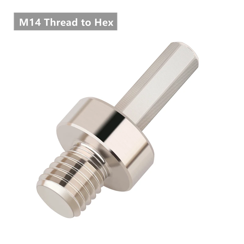 5/8-11" M10 M14 M16 Gewinde auf 3/8'' Sechskant galvanisierter Dorn-Adapter für Diamant-Kernbohrer, geeignet für elektrische Bohrmaschinen. – Detail 5