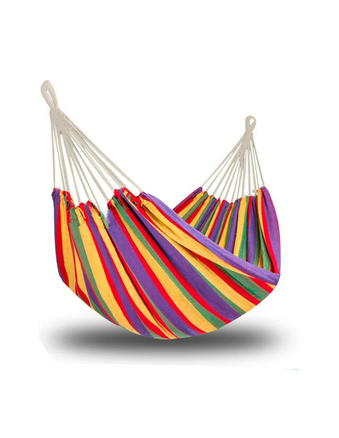 Hamaca Colgante Portátil Multicolor 200x80cm Hamaca para Jardín Camping Hasta 150kg