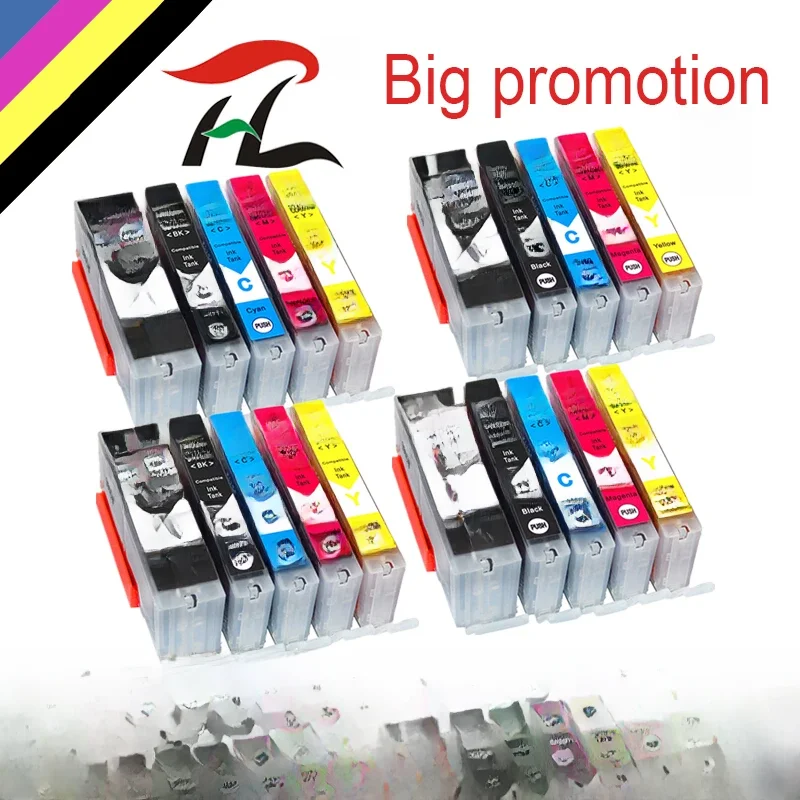 20 SZT. PGI550 XL Kompatybilne z Canon CLI 551 PGI 550 Tusze do drukarek Pixma IP7250 IX6850 MG5550 MG5650 MG6450 MG6650 MX725 MX925 — zdjęcie produktu 7
