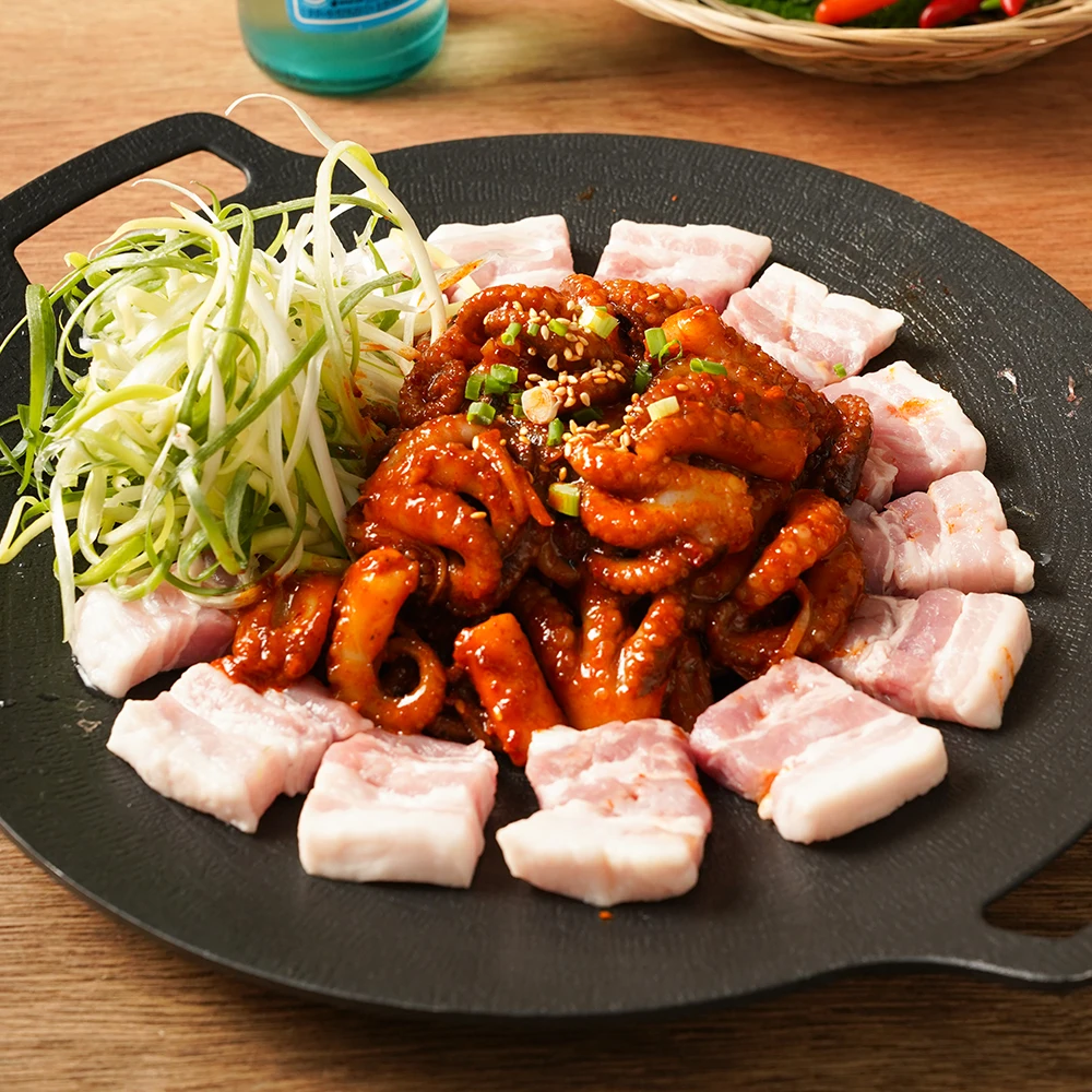 [홍익상회] 팔팔쭈꾸미 500g 양념 쭈꾸미 볶음 캠핑 밀키트