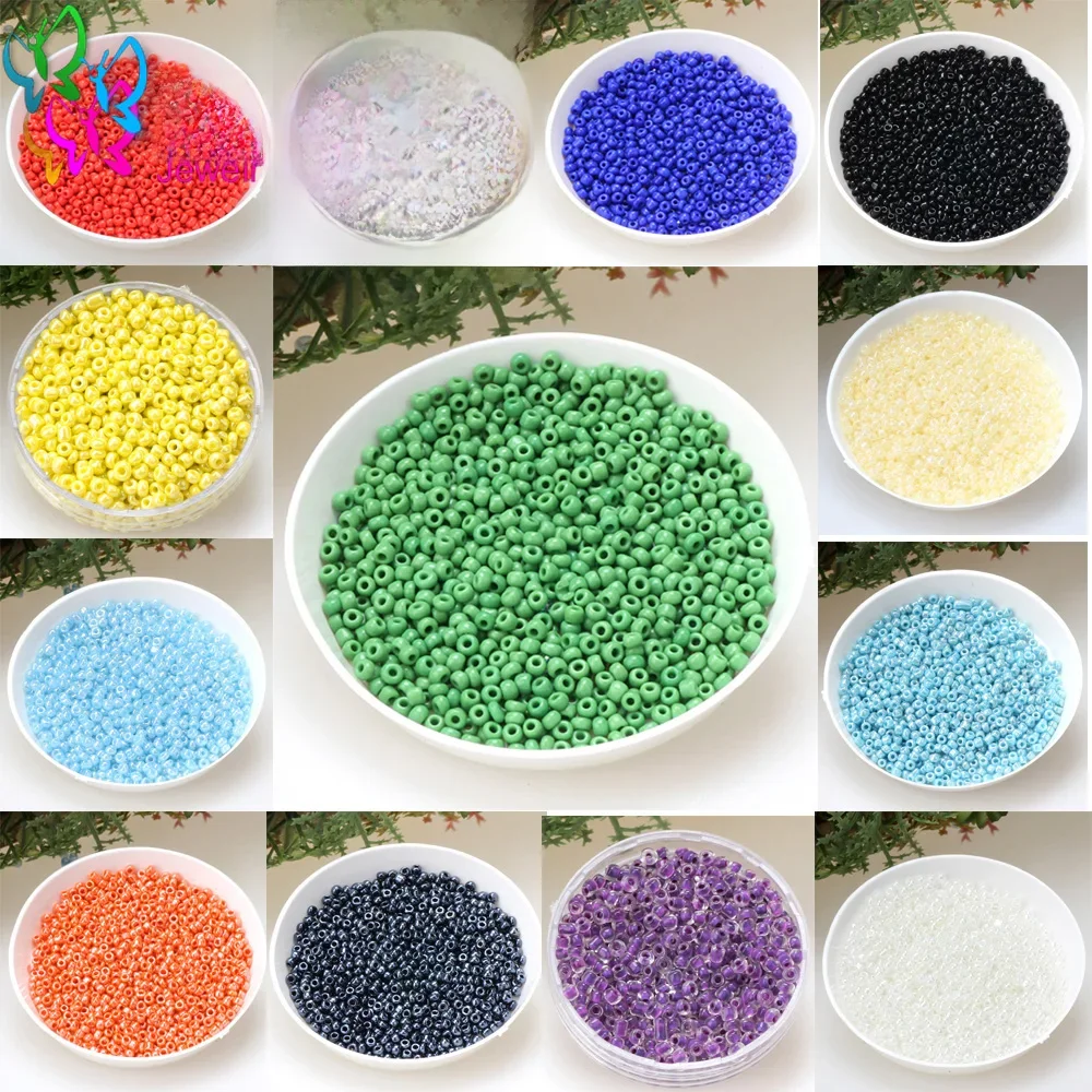 Olingart 1000 sztuk 2mm Multicolor Charm sprzedaży szklane koraliki DIY bransoletka naszyjnik do tworzenia biżuterii akcesoria do rękodzieła — zdjęcie 2