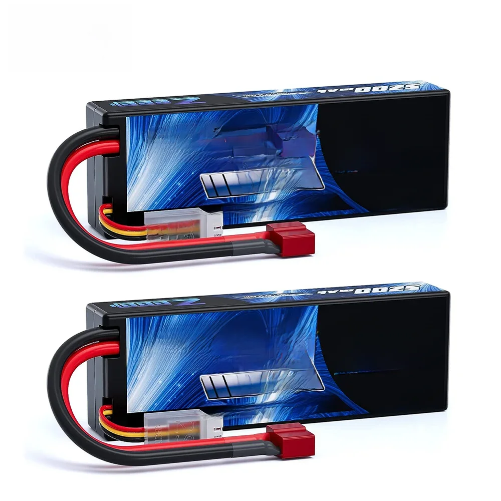 1/2 jednostki Zeee Lipo Battery 2S 7.4V 100C 5200mAh z Deans Connector do modeli RC Car Truck Vehicle Buggy Losi RC Racing Models Parts — 2