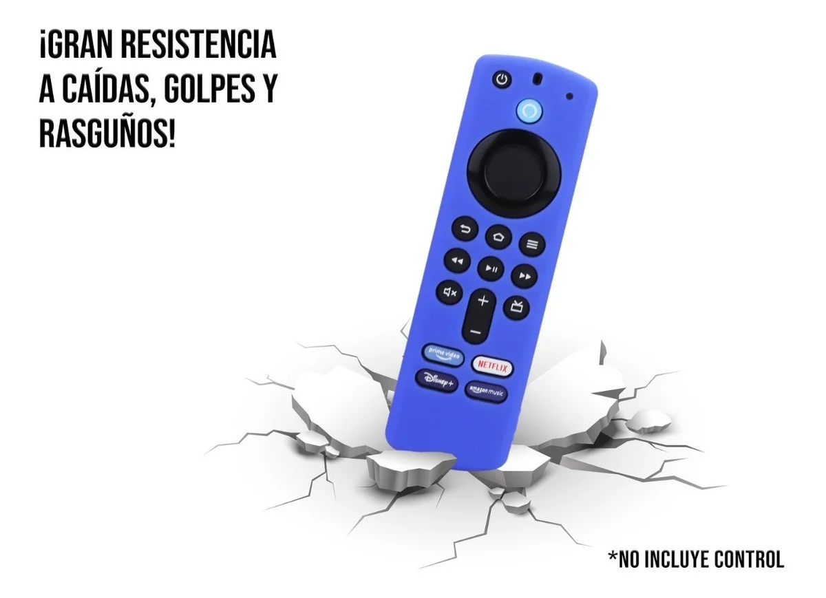 Funda Compatible Con Control Amazon Fire Tv Stick 4k Silicon Color Rojo