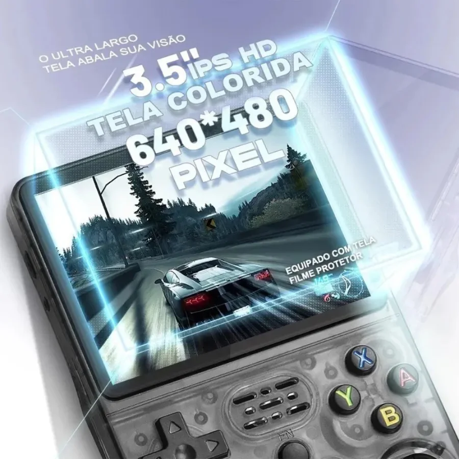 R36S + 15.000 ألعاب وحدة تحكم محمولة لعبة فيديو 64G Linux IPS شاشة 3.5 بوصة #6