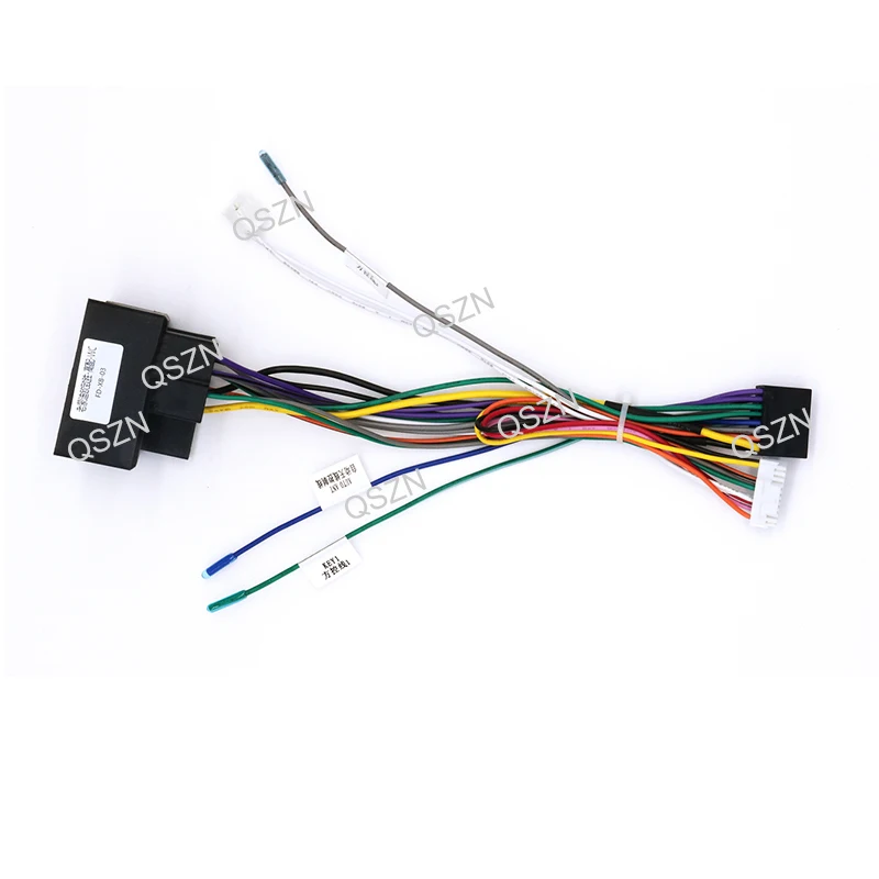 QSZN Android Canbus Box FD01 For FORD Mondeo/S-MAX 16 PIN Harness Wiring Power Cables Car Radio Multimedia Player 2 DIN
