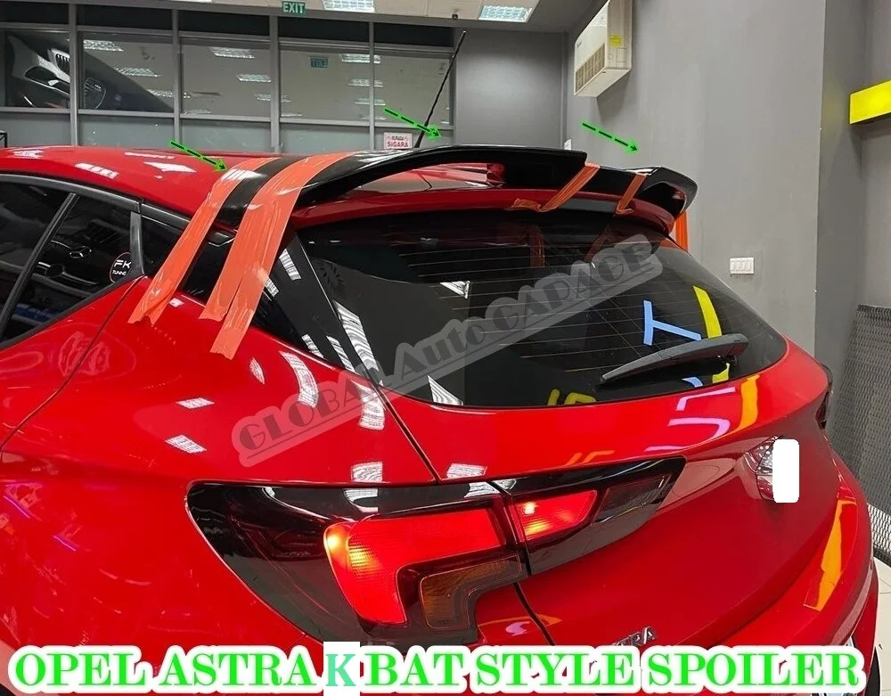 

For Opel Astra K Bat Spoiler 2015-2021 Auto Accessory Universal Spoilers Car Antenna Car Styling Diffüser Flaps Spilitter