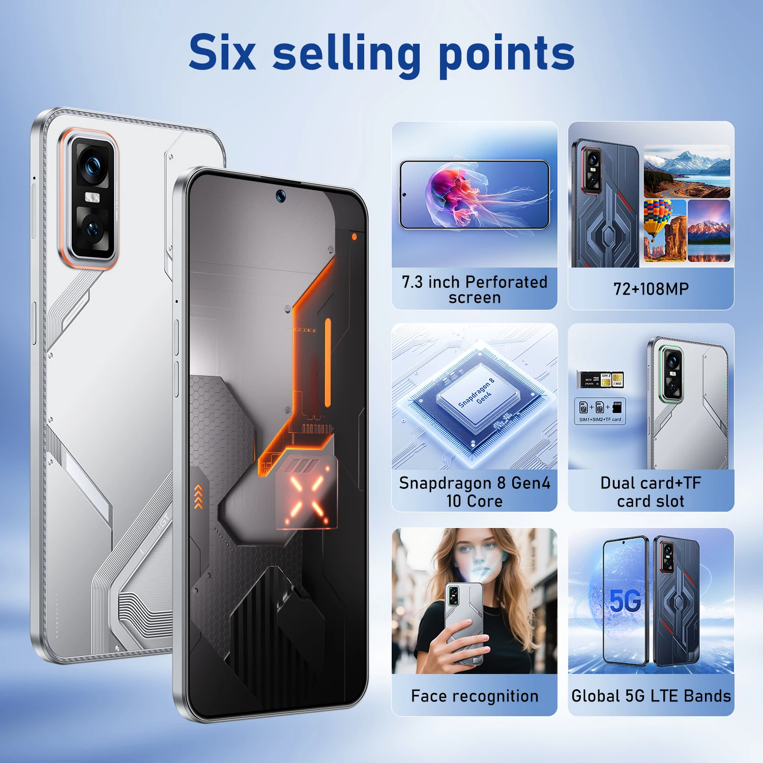 2025 الأصلي الوسادة GT30 برو الكمبيوتر اللوحي 7.3 بوصة HD 4K أندرويد 15 16GB + 1 تيرا بايت 7800mAh بطارية 4G 5G المزدوج سيم بطاقة واي فاي لتحديد المواقع جوجل تبويب #2