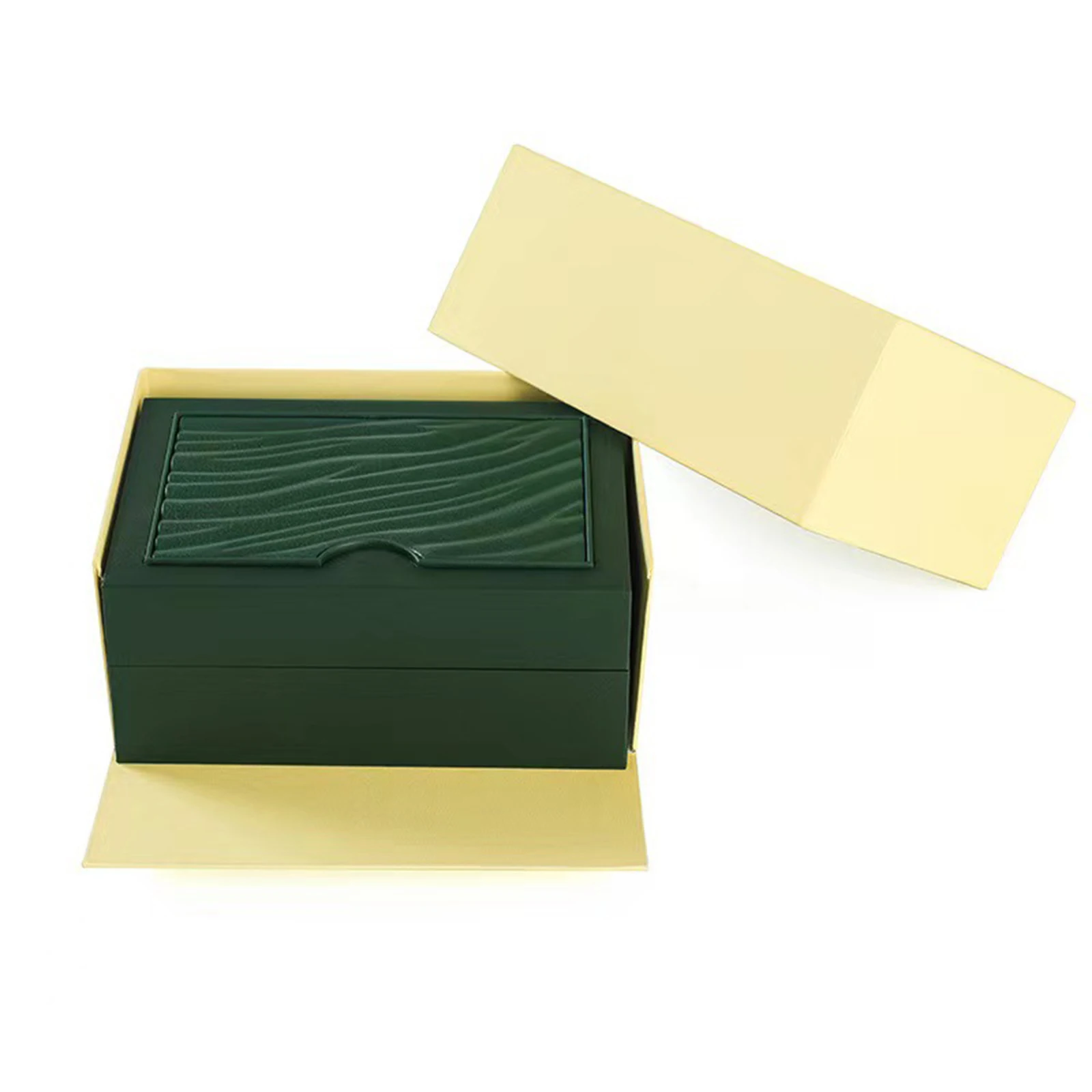 Afbeelding 4: Horlogedoos Stofdicht Ornament Hout PU Horlogebescherming Beschermende container voor armbanden Dames Heren