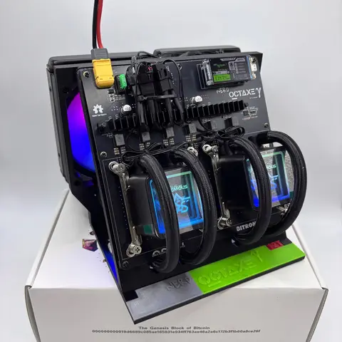 DDP_ Buy 3 get 2 free _ Solo Miner NERD OCTAXE Y Rev 3.1 Hydro 12Th/s 190W Silent Efficient BTC Home Mining NerdMiner Lucky Mach
