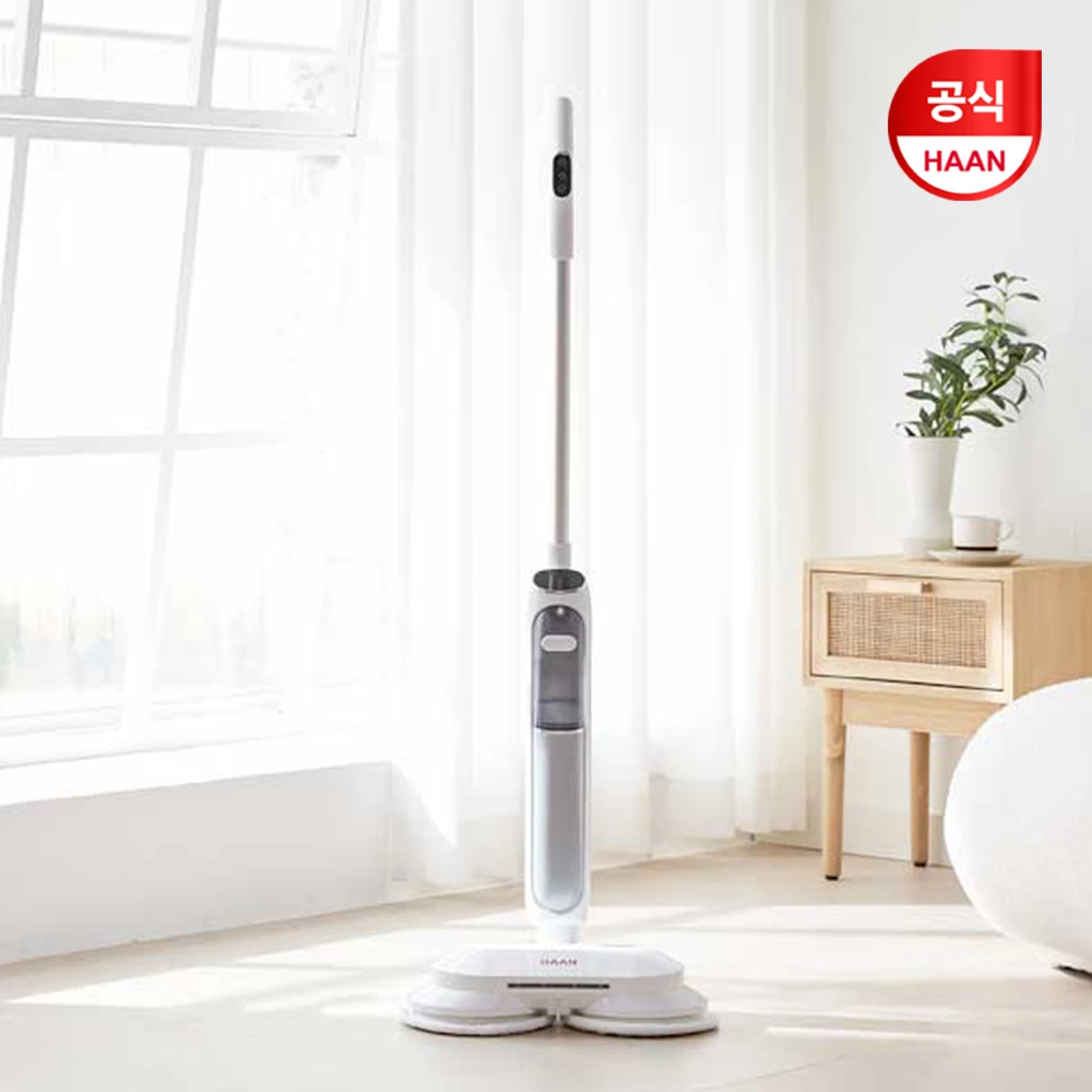 [Super Deal] Han Kyung-hee Super Speed Preheating Premium Sterilization Self Cleaning Steam Mop Cleaning EHMS-D3000WT 4 genuine pads