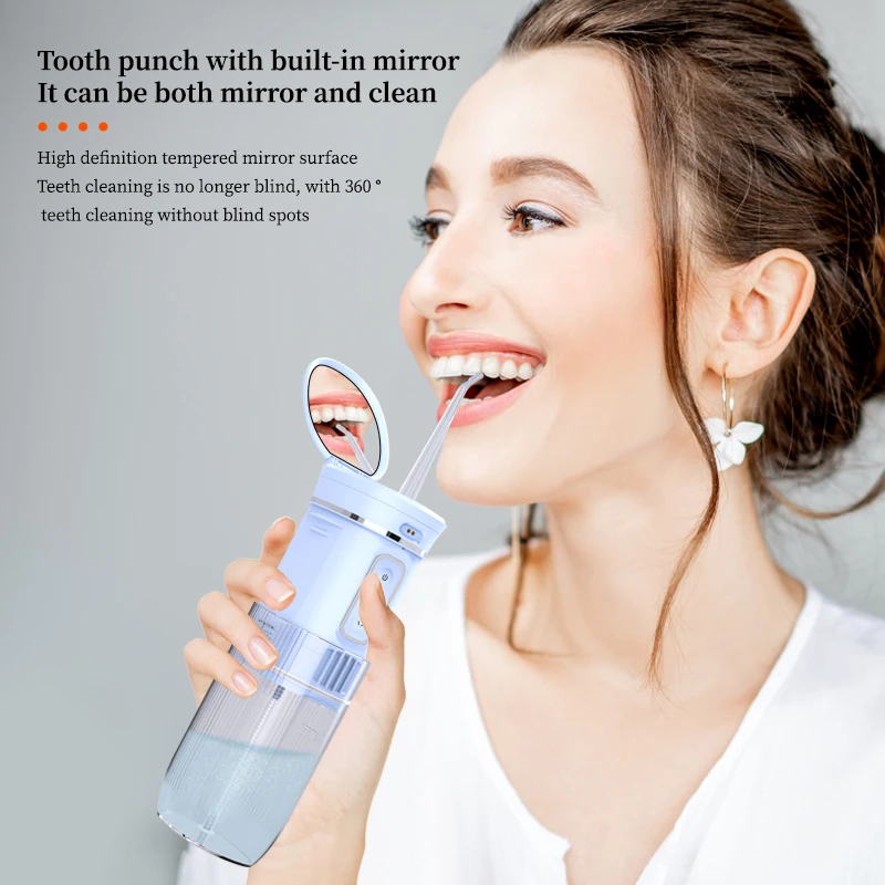 Visual Water Flossers for Teeth Portable Oral Irrigator USB Rechargeable Blue Light Tooth Whitening Machine Teeth Cleaning Tools