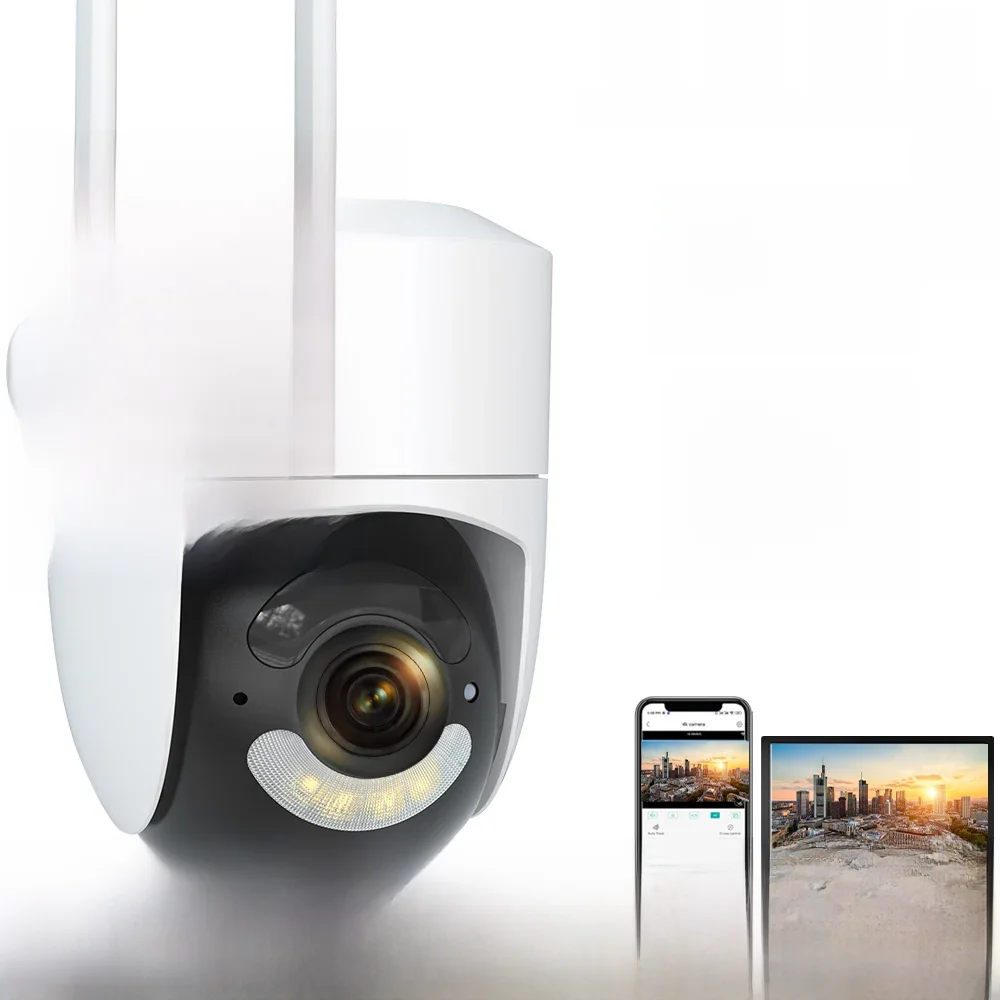 Câmera de Vigilância Tuya WiFi Outdoor, Proteção de Segurança, CCTV, Smartlife, Onvif, Alexa, Google