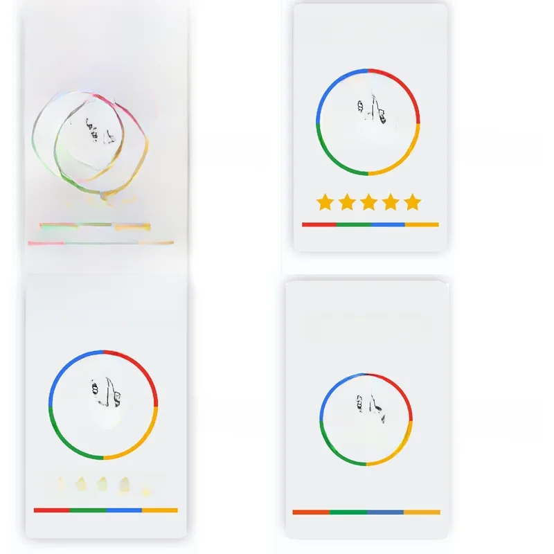NFC-Google-Bewertungskarten Android/IPhone Tap URL-Schreibkarten für soziale Unternehmen
