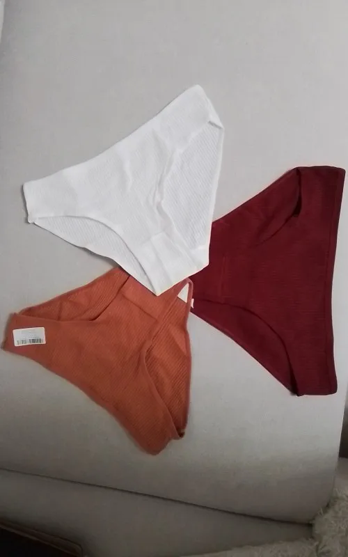Seamless Panties Ribbed Cotton Briefs Ladies Low Waist Bikini Panty Sports Underwear Girls Breathable Solid Color Underpants photo review