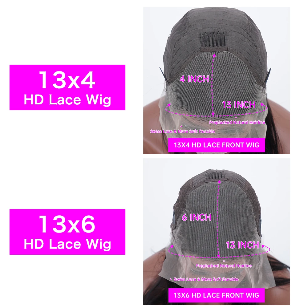 13x6 hd Spitze Frontal Perücke lockiges menschliches Haar 40 Zoll Haar tiefes Wasser Welle Spitze Front Perücke lose tiefe Welle Perücken für brasilia nische Frauen