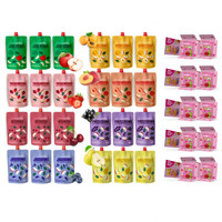 Fruit mousse Mix OWOLOVO 24 PCs + FREE Snack BOB SNAIL 10x3g