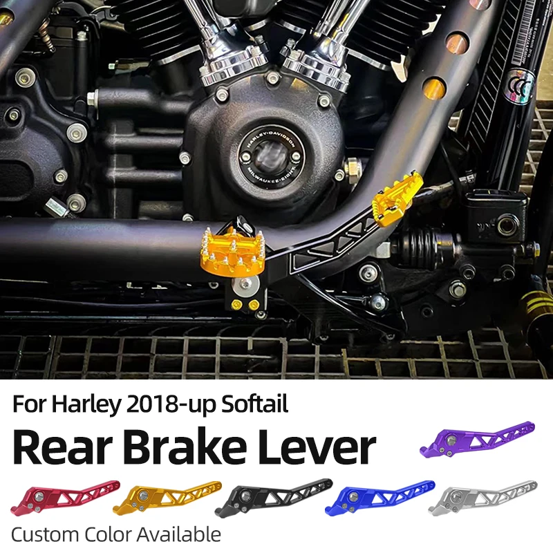 For Softail M8 Engine Low Rider FXLR Low Rider S FXLRS FXLRST Street Bob FXBB Motorcycle Rear Brake Arm Lever Pedal Shift Lever