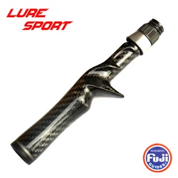 LureSport 3K woven Carbon Unibody 18cm Cast Spin Reel Seat Grip handle FUJI DPS16 Nut Rod Building component Repair DIY