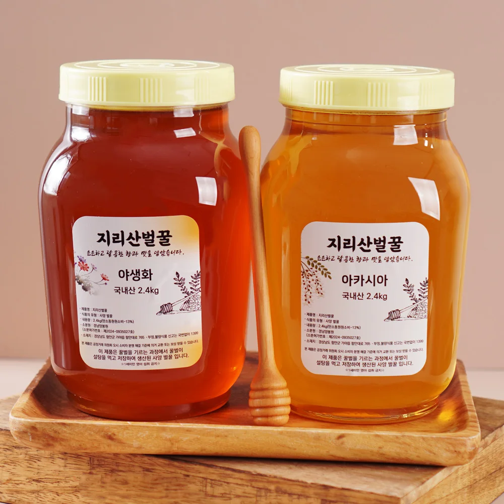 [Jahres honig] Inländische Spezifikationen Honig 2,4 kg Akazie Außenfeld wild