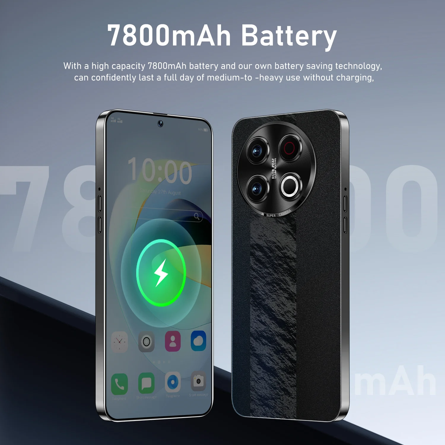 2025 Hot 15 Ultra 7.3HD Original Smart Dual Card 7800mAh Battery Facial Recognition Function Global Edition