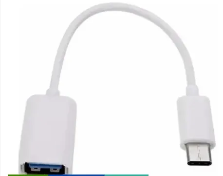 Cabo Adaptador Otg Usb-c Type-c Macho X Usb 3.0 Fêmea Branco